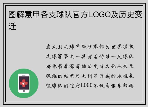 图解意甲各支球队官方LOGO及历史变迁